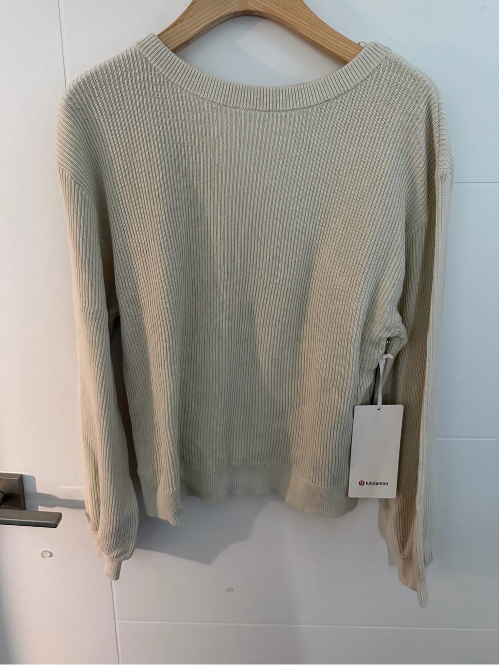 lululemon athletica Women's Ribbed Knit Sweater Reversible Crossover Sweater